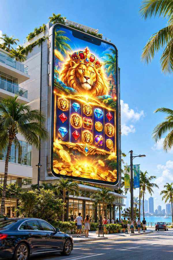 Ilustrasi permainan slot yang sedang ramai dimainkan